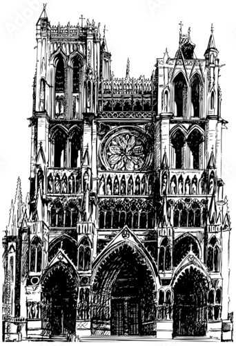 Amiens Gothic cathedral