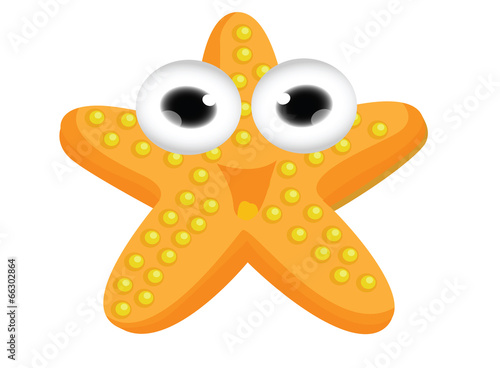 cute starfish cartoon