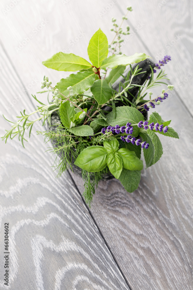 Crédence de cuisine avec herbs #66304602