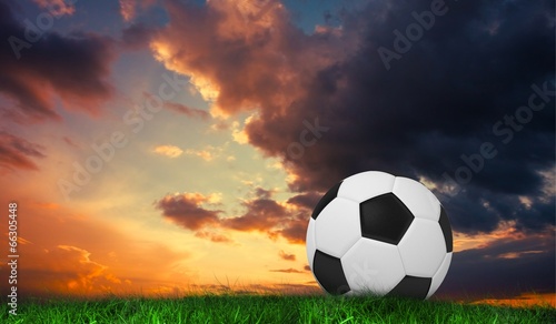 Composite image of black and white football © WavebreakmediaMicro