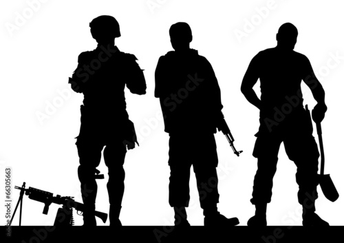 Soldiers in war