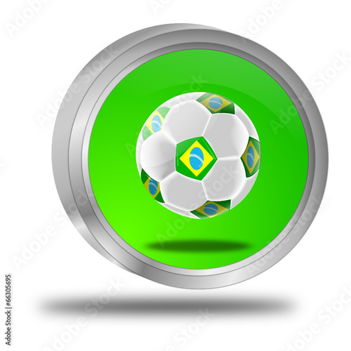 Button mit Fußball