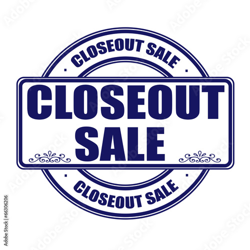 closeout sale stamp
