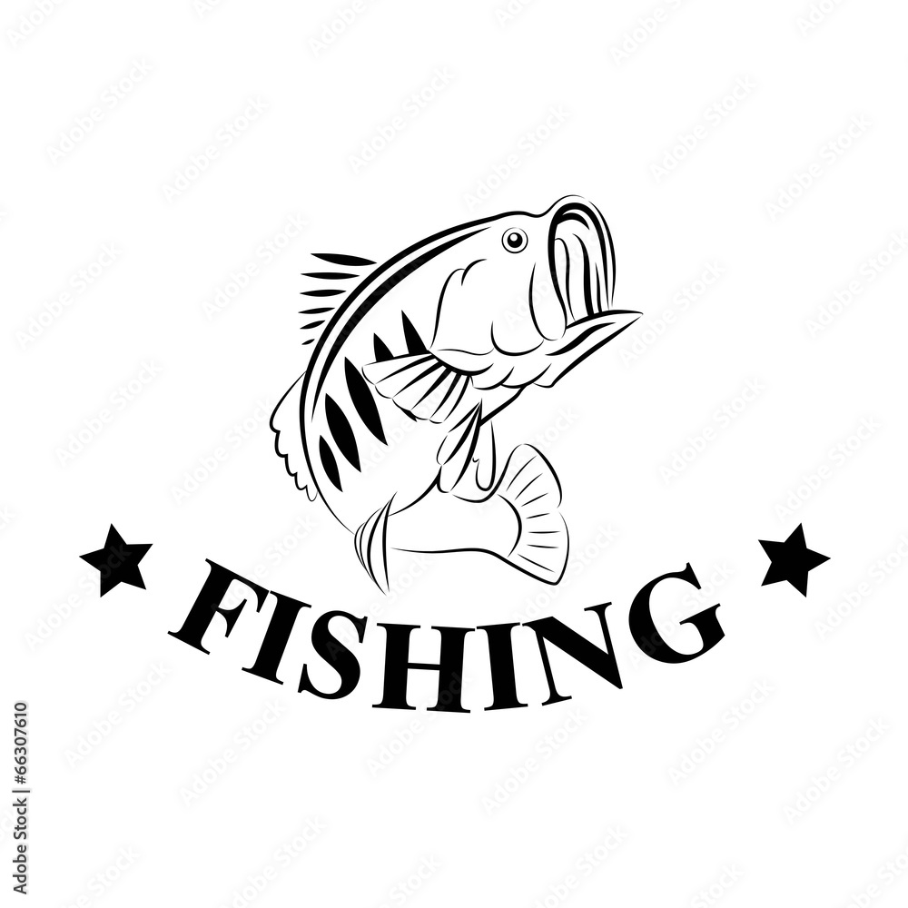 vector fishing design-illustration symbol vector fishing design-illustration symbol