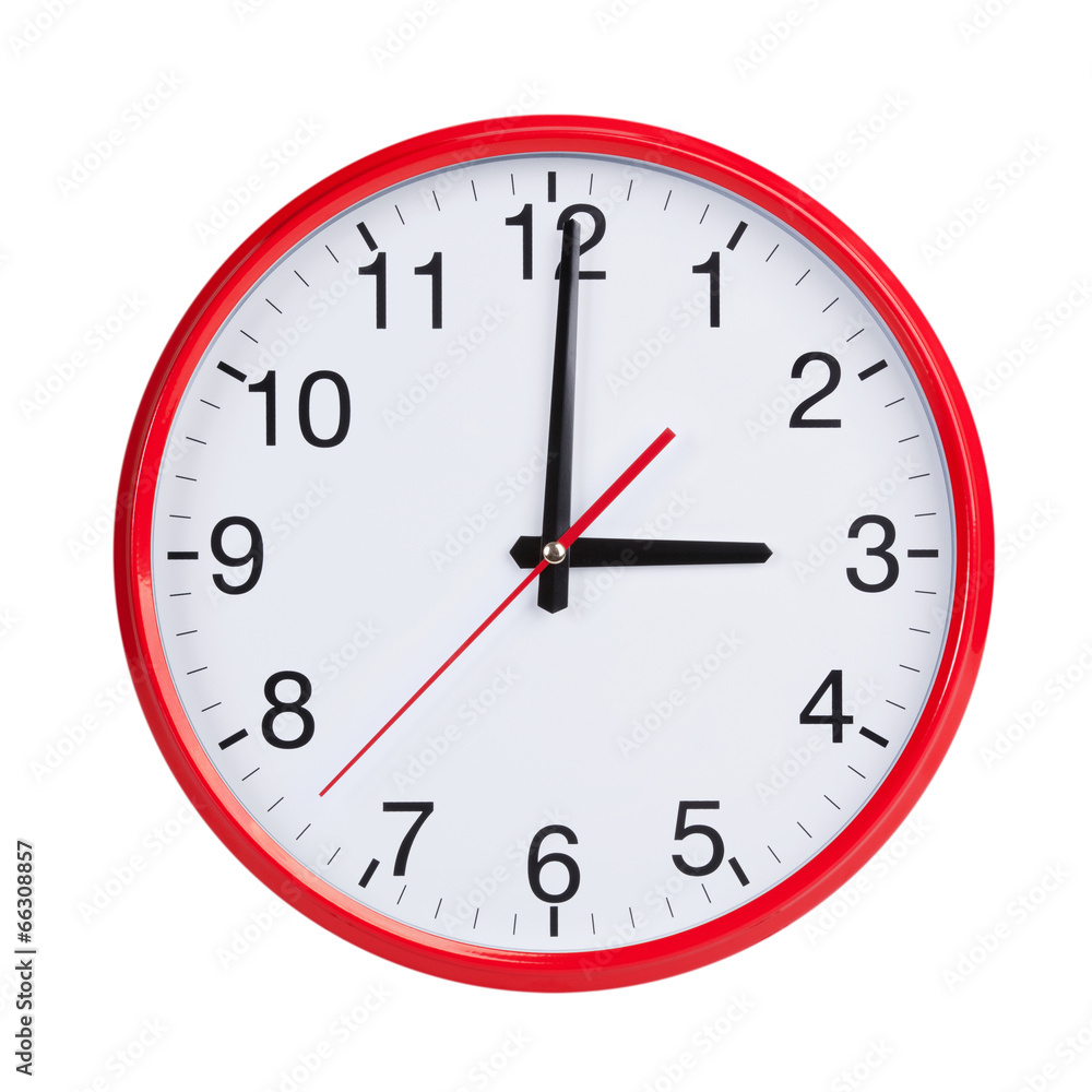 Exactly three on round clock face Exactly three on round clock face