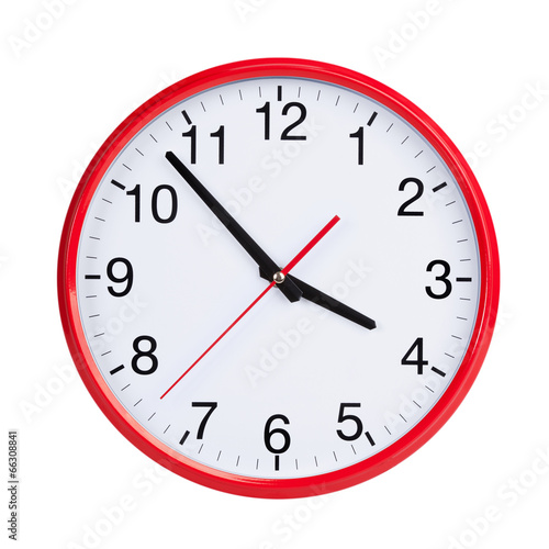 Five to four on round clock face