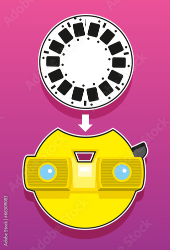 stereo 3d viewer with picture reel