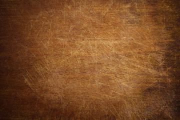 Old grunge wooden cutting kitchen board background