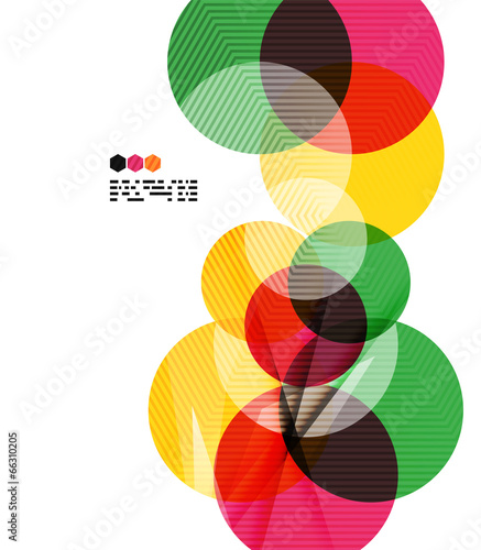 Colorful geometric modern design template