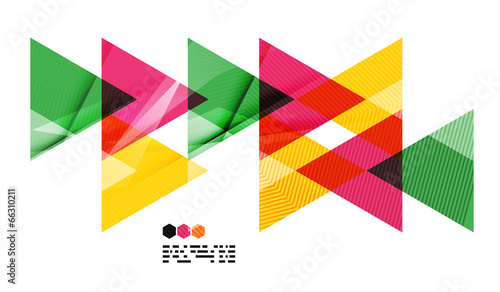 Colorful geometric modern design template