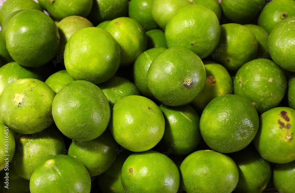 close up many asian lemon in market close up many asian lemon in market