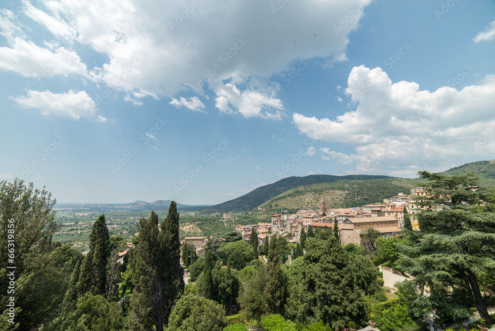 Ausblick auf das Tal der Villa d'Esten