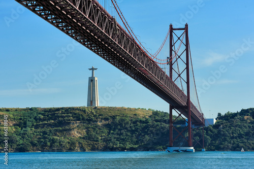 the 25th of April Bridge, Lisbon, Portugal