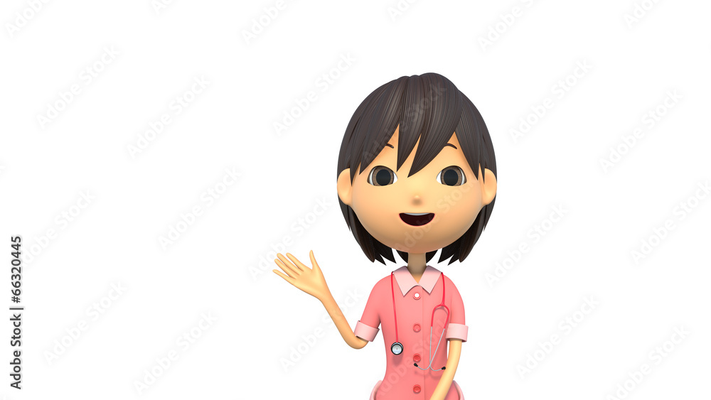 解説する看護師