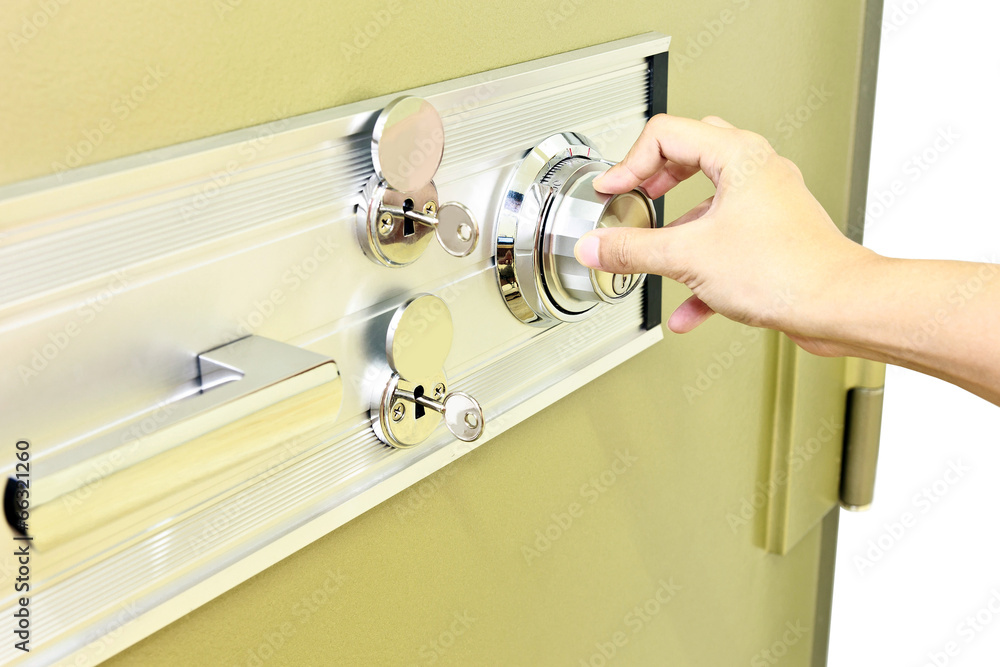 Naklejka premium fingers searching security code
