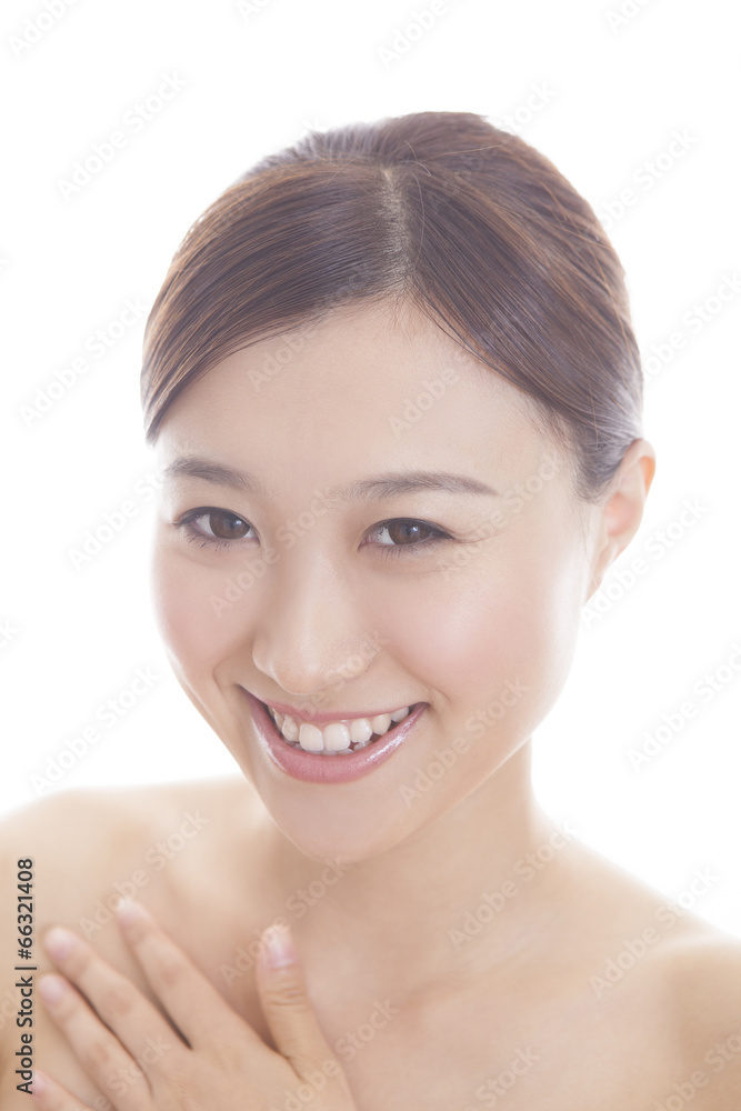 笑顔の女性 笑顔の女性