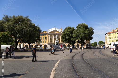 Tableau sur toile Nice, France. Garibaldi square2