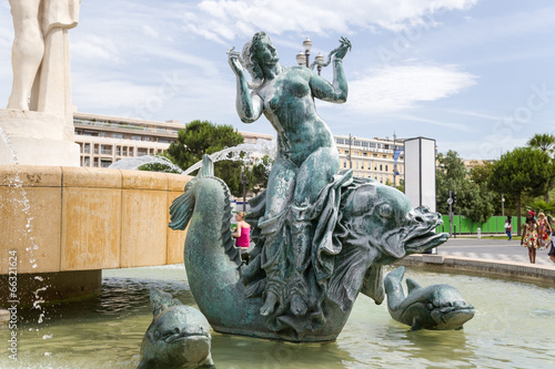Nice, France. Fountain of the Sun: an allegory of Venus
