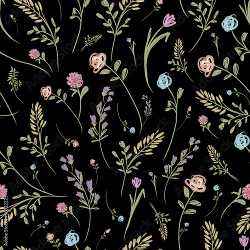 Floral seamless pattern for your design