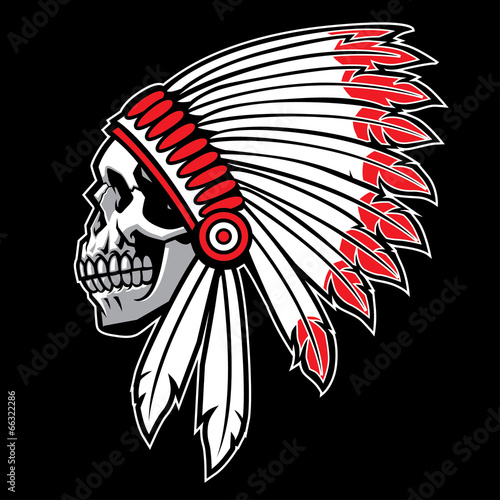 indian skull chief
