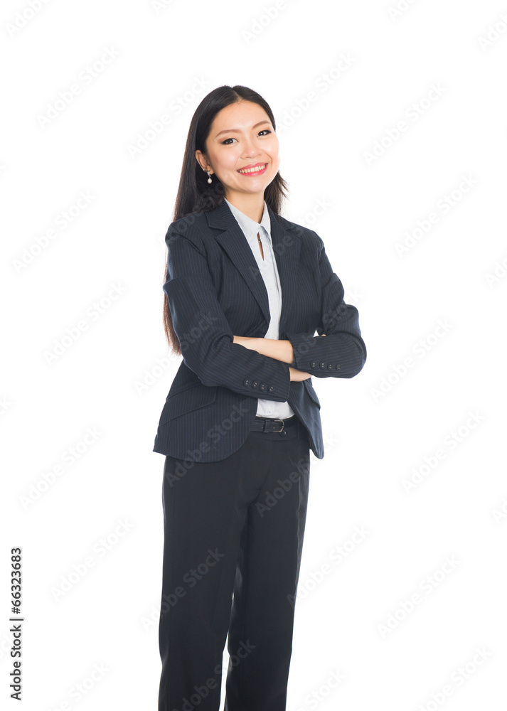 Formal Asian Business woman with crossed arms Formal Asian Business woman with crossed arms