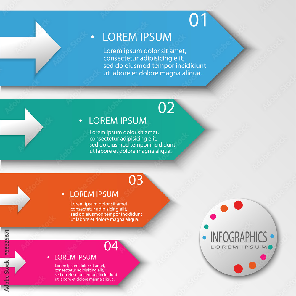 Four Step Info graphic Design Modern Vector Illustration Four Step Info graphic Design Modern Vector Illustration