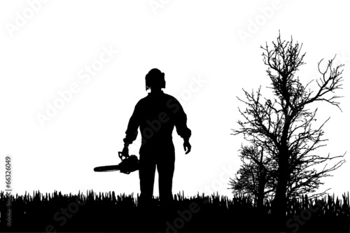 Vector silhouette of people.