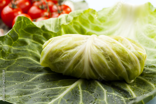 cabbage stuffed with rice and meat