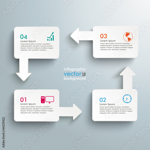 Rectangle Arrows Cycle 4 Options