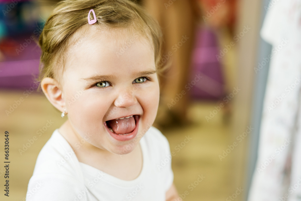 Little girl at home Little girl at home