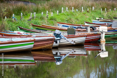 Killarney rental boats reflection