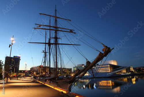 Segelschiff in Oslo