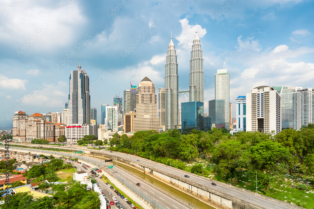 Kuala Lumpur skyline - Malaysia.