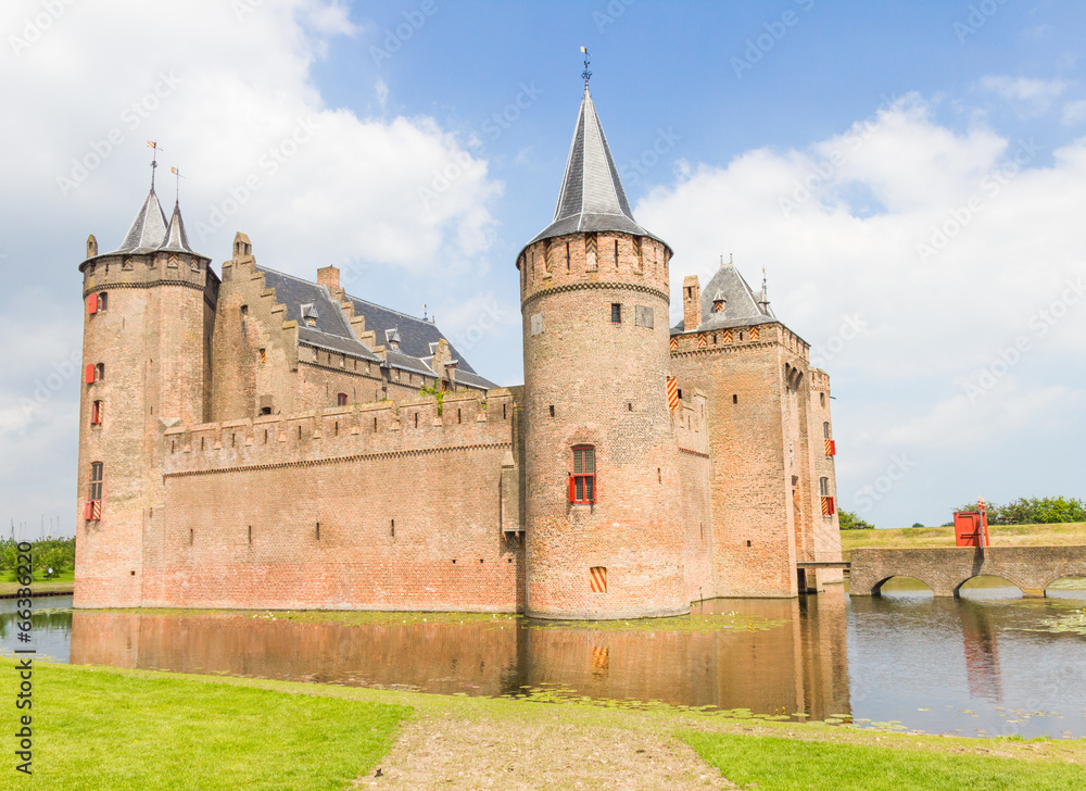 Muiderslot, medieval castle in Muiden, The Netherlands Muiderslot, medieval castle in Muiden, The Netherlands