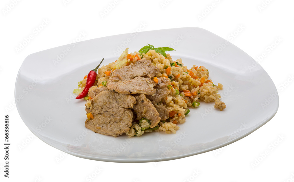 Fried rice with pork