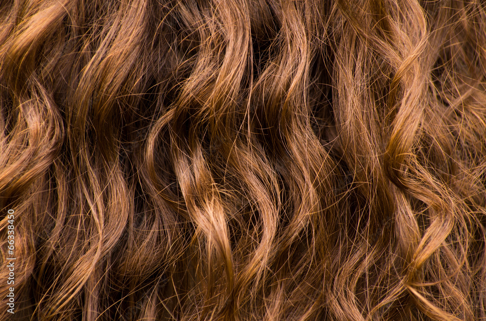 Naklejka premium Wavy Hair Background