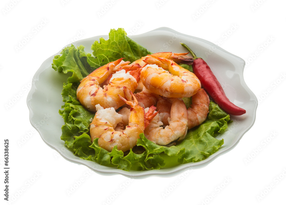 Unshelled king prawn