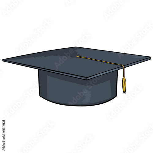 Single Vector Cartoon Academic Hat