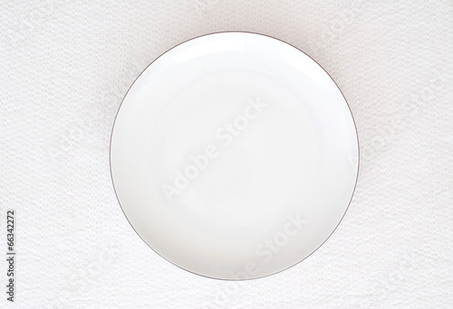 white empty plate