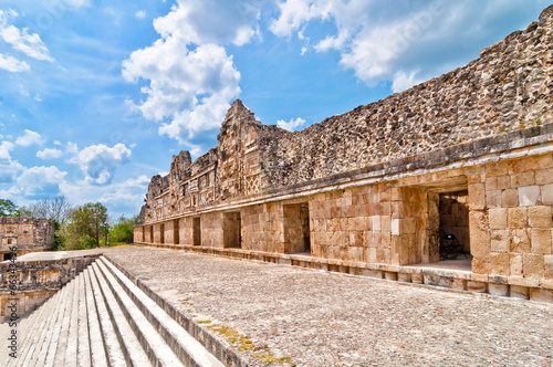 Uxmal ancient mayan city, Yucatan, Mexico photo