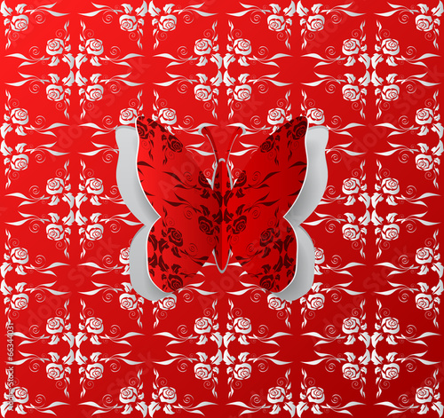 Abstract butterfly cutout