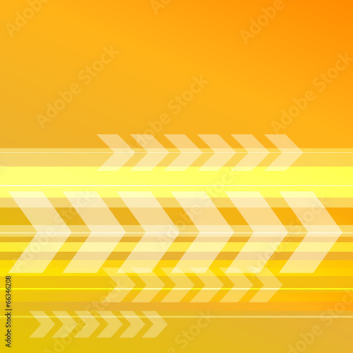 abstract yellow orange background with transparent arrows