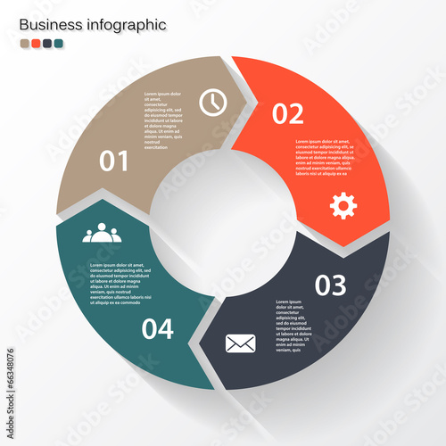 Circle arrows for your info graphic