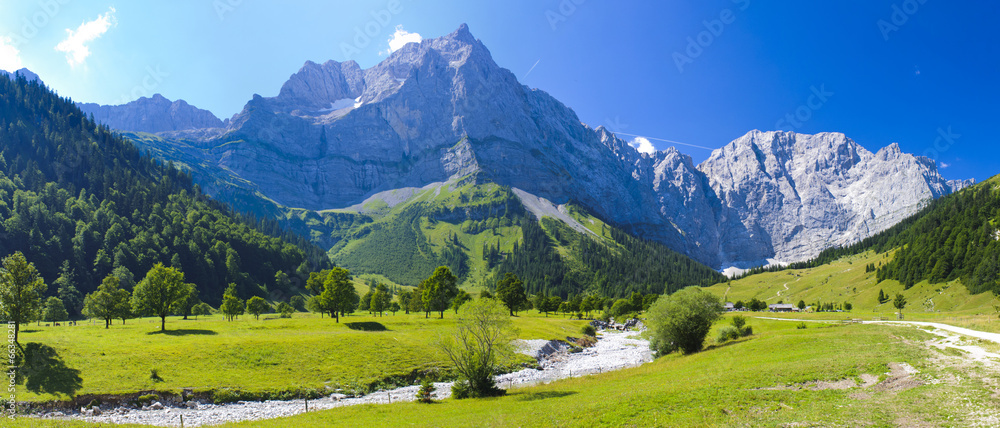 Panorama Landschaft in Bayern - obrazy, fototapety, plakaty 