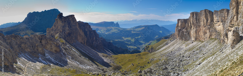 Panorama der Dolomiten in Italien