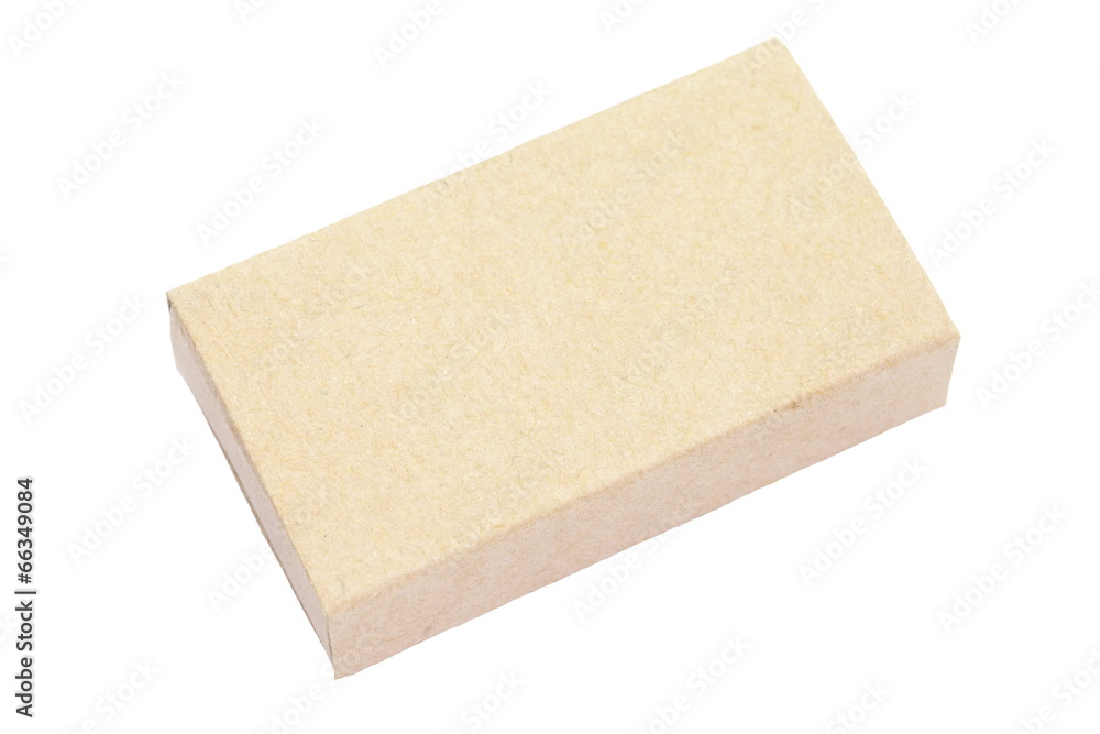 brown matchbox isolated on a white background brown matchbox isolated on a white background