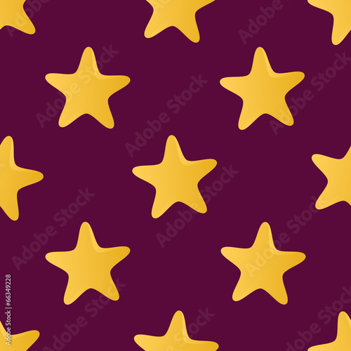 Cute vector seamless pattern (tiling) made of stars. Endless tex