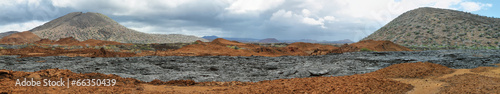 Volcanic landscape of Santiago island