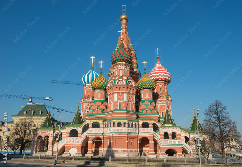 Obraz premium St Basil's Cathedral, Moscow, Russia,Red Square.