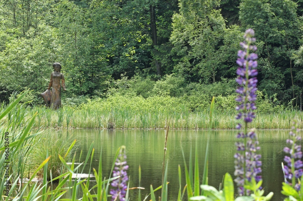 Der FrauHolleTeich am Meissner Stock Photo Adobe Stock
